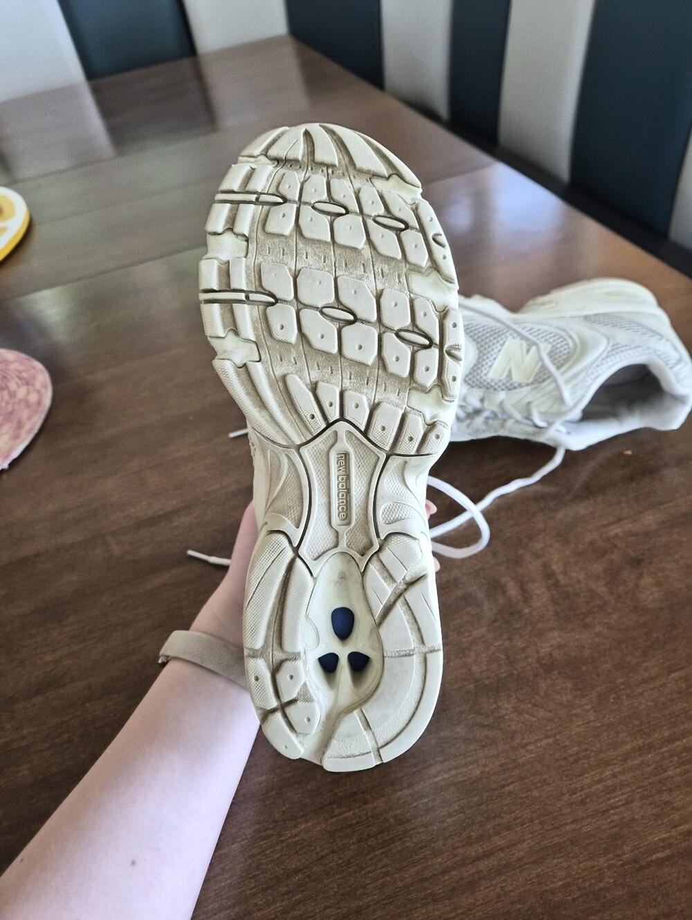 New Balance Women's Cream Running Sneakers - Picture 10 of 11